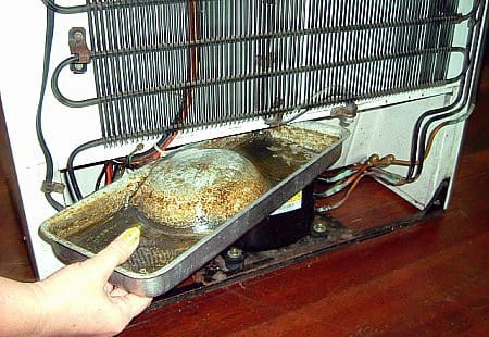 whirlpool fridge drain pan